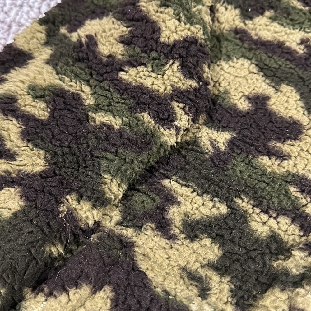 Camouflage Sherpa Full Zip Hoodie - Picture 2 of 5